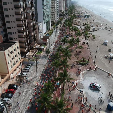 Apartamento De Frente O Mar Praia Grande Solemar Bagian luar foto