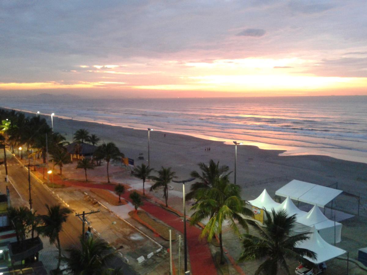 Apartamento De Frente O Mar Praia Grande Solemar Bagian luar foto